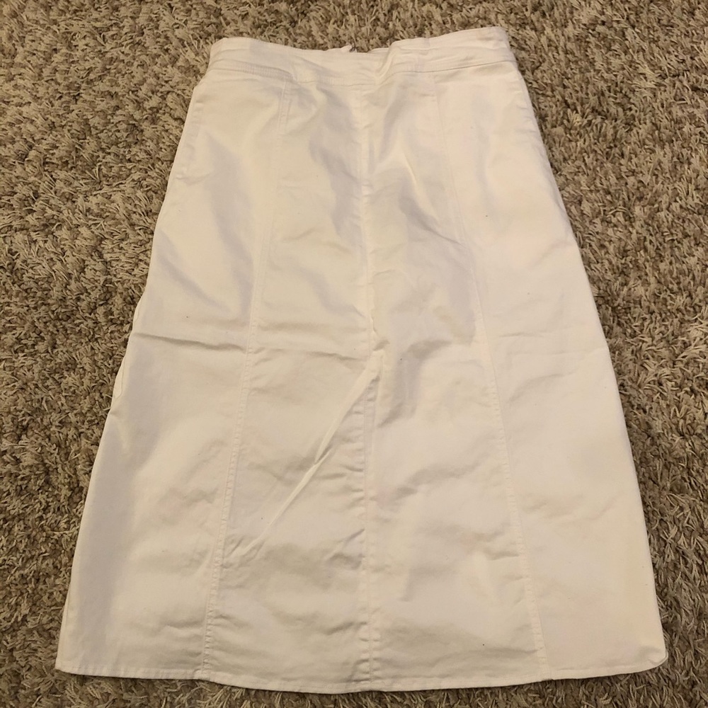 Denim white skirt